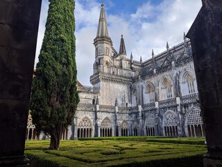 Fototapeta na wymiar View of Batalha Monastery, Portugal