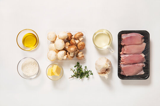 flat lay of meal kit