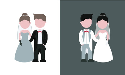 Wedding couple, Pareja de boda, Matrimonio novios, reci&eacute;n casados ​​enamorados, 