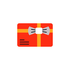 Gift box package icon in color icon, isolated on white background 
