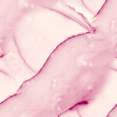 Alcohol ink pink seamless background. Pattern for