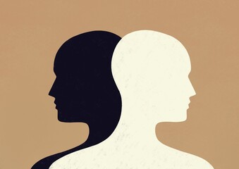 silhouettes of two people
