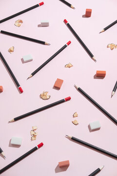 Office Supplies /Pencil / graphite pencil with eraser and pen sharpener