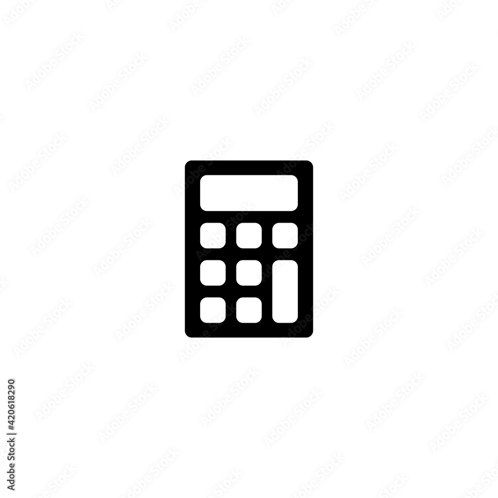 Poster calculator icon vector for computer, web and mobile app