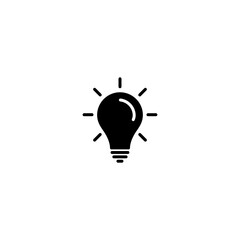 Light Bulb icon vector for computer, web and mobile app