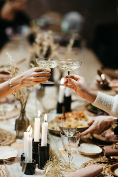 christmas dinner with friends