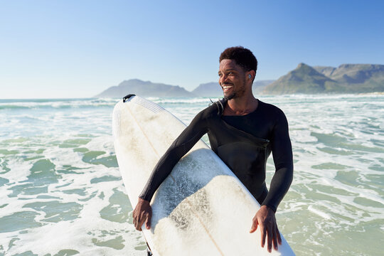 Portrait of an African surfer