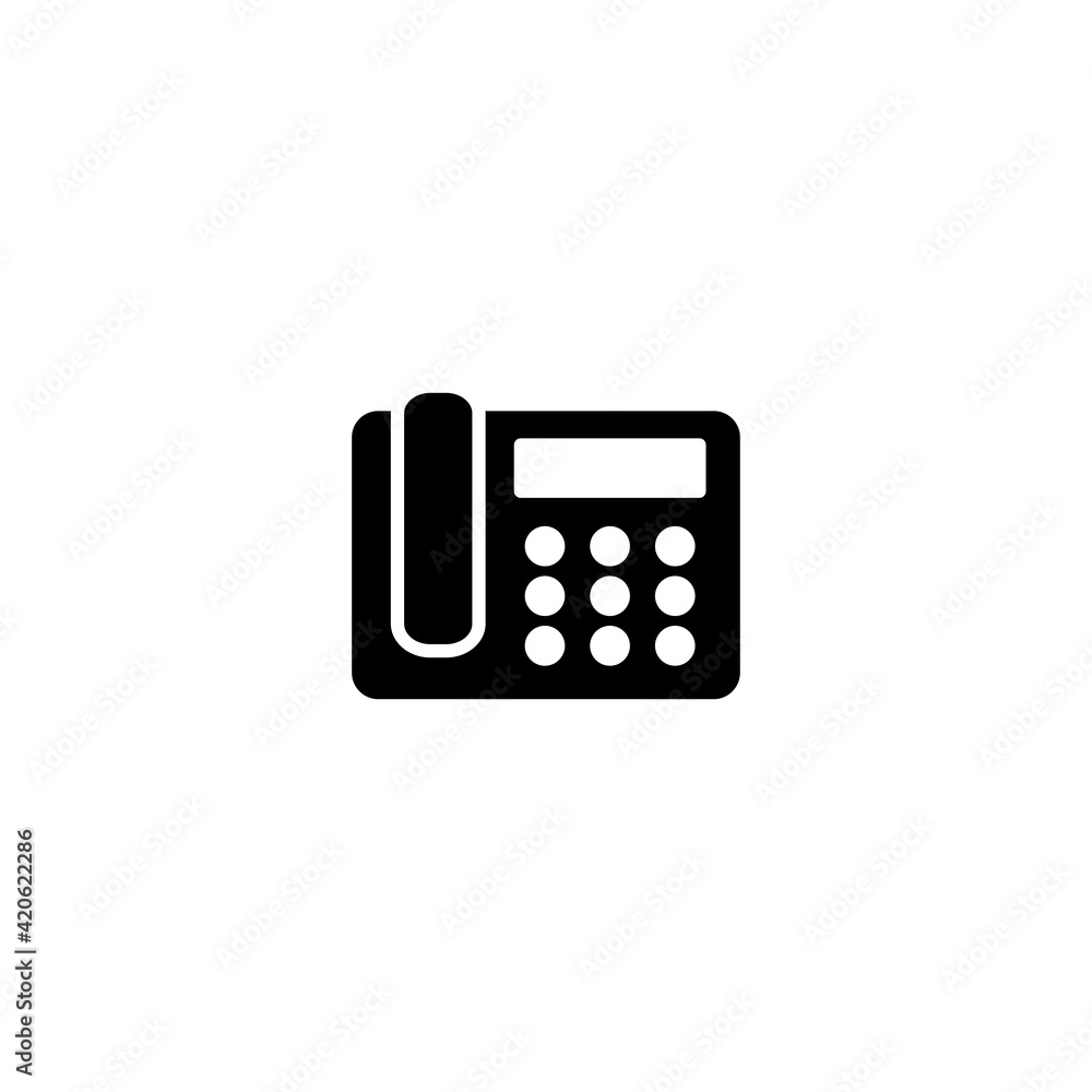 Poster telephone icon for computer, web and mobile app