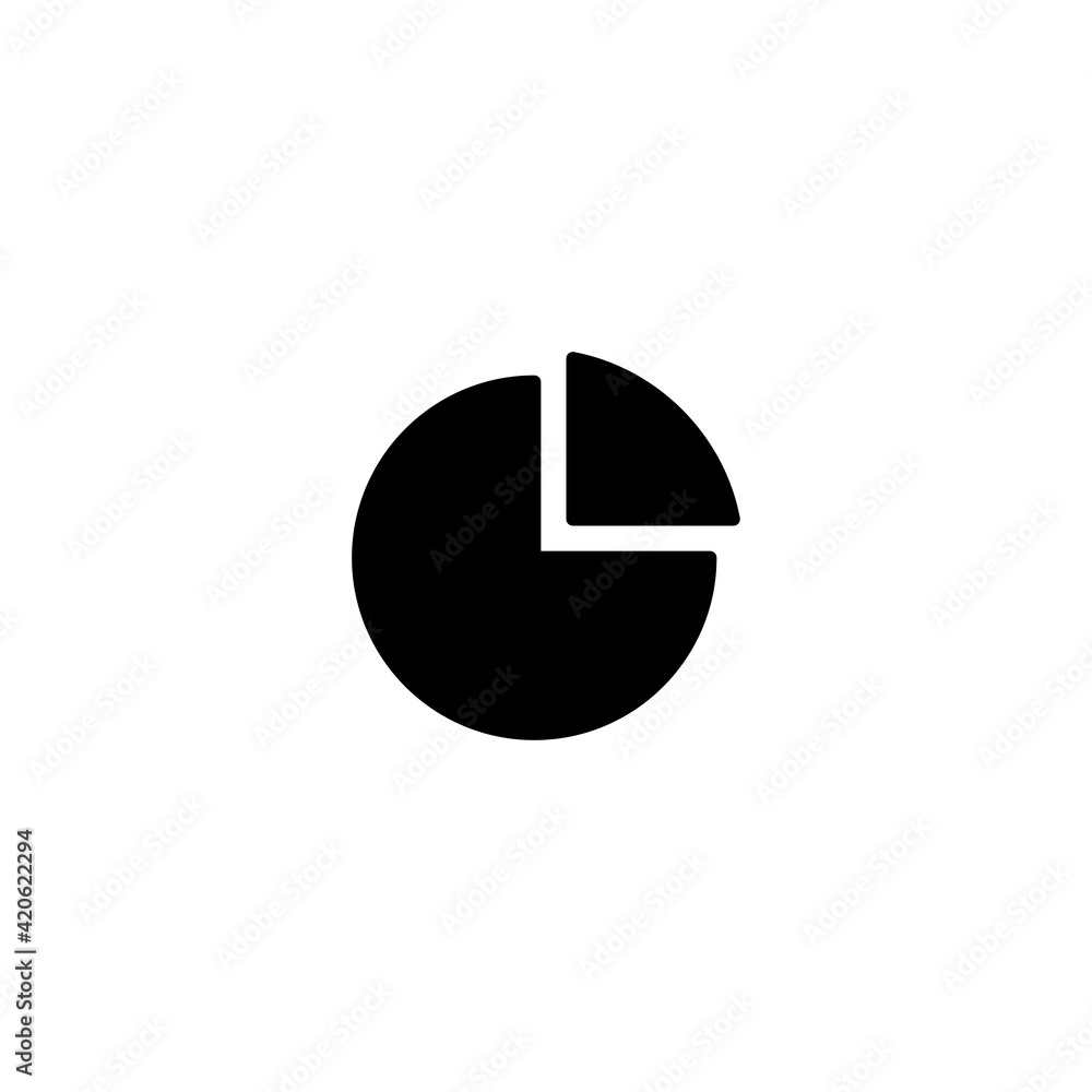 Poster statistics icon vector, graph icon for computer, web and mobile app