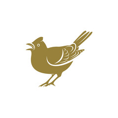 Lark bird design vector illustration, Creative Lark bird logo design concepts template, icon symbol