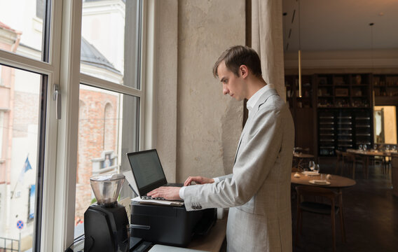 Waiter In Luxury Restaurant