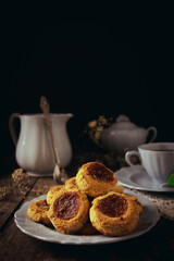 Traditional Argentine Quince Cookies Snack.