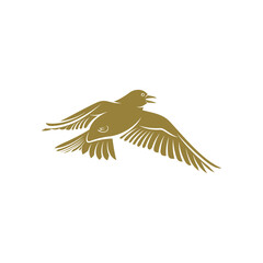 Obraz premium Lark bird design vector illustration, Creative Lark bird logo design concepts template, icon symbol