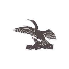 Snake bird design vector illustration, Creative Snake bird logo design concept template, symbols icons