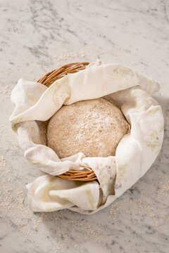Leavening dough of a homemade Rye bread