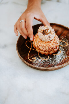 hazelnut cream puffs