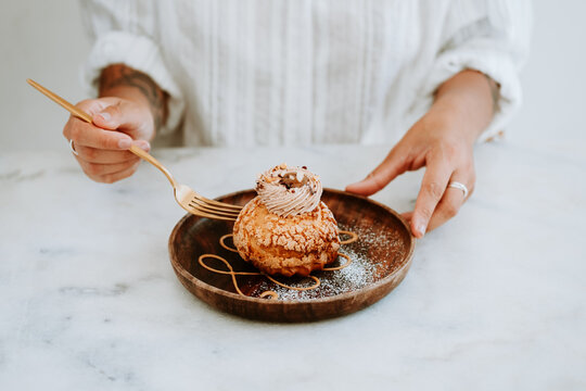 hazelnut cream puffs