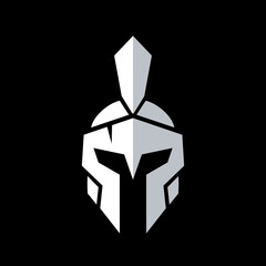 Spartan logo design template elements, sparta helmet symbol - Vector - obrazy, fototapety, plakaty