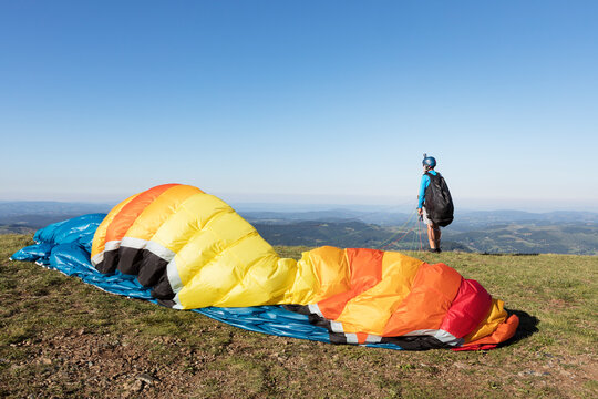 Portrait of a paraglider
