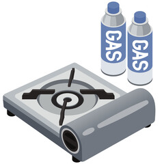 カセットコンロとガス