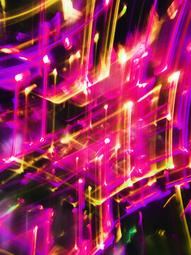 Colorful glitchy lights
