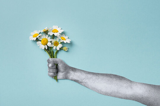 Hand with flowers
