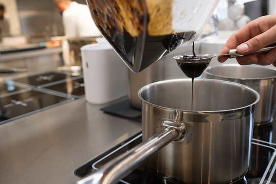 Close-Up Of Food Preparation
