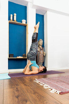 Woman in Yoga Class
