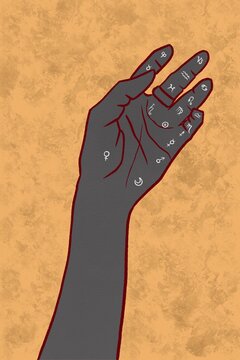 Palmistry illustration