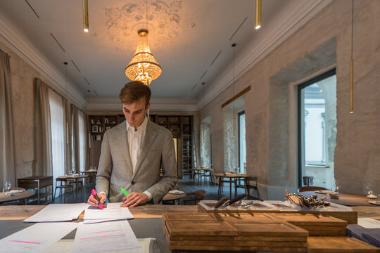 Waiter In Luxury Restaurant