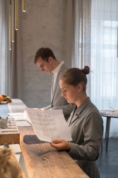 Waiters Memorizing Orders In Luxury Restaurant