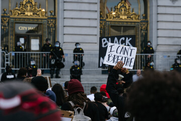 Peaceful protest against police brutality