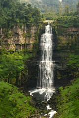 waterfall in the mountains