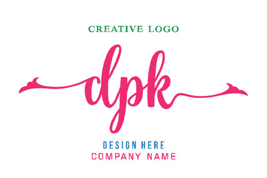 DPk lettering logo is simple, easy to understand and authoritative