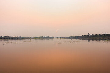 Obraz premium sunset in the harbor