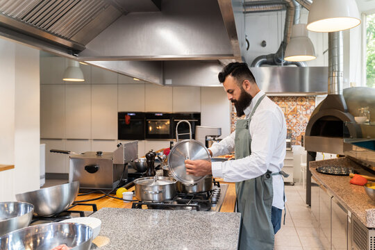 Cook Preparing Food