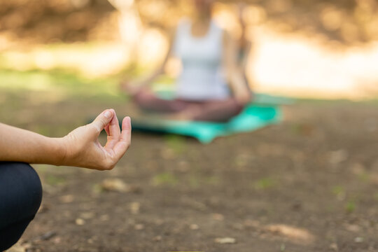 Zen Hand at Yoga Class.