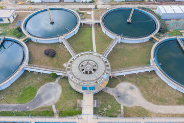 Water Purification Plant from Above