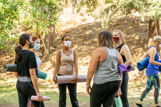 Women Talking at the Park.