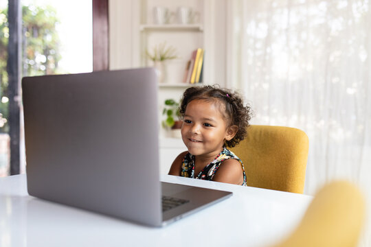 Young Girl E-Learning