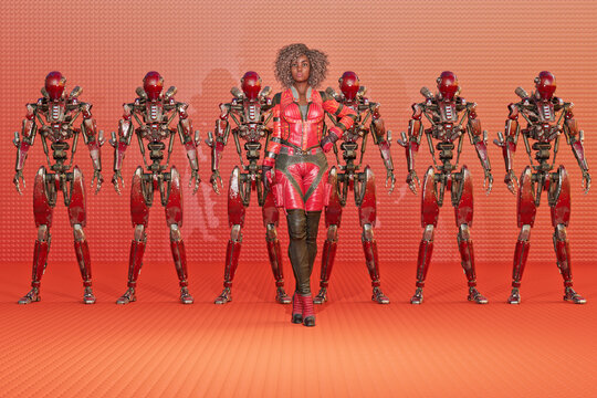 Futuristic human and robot interaction