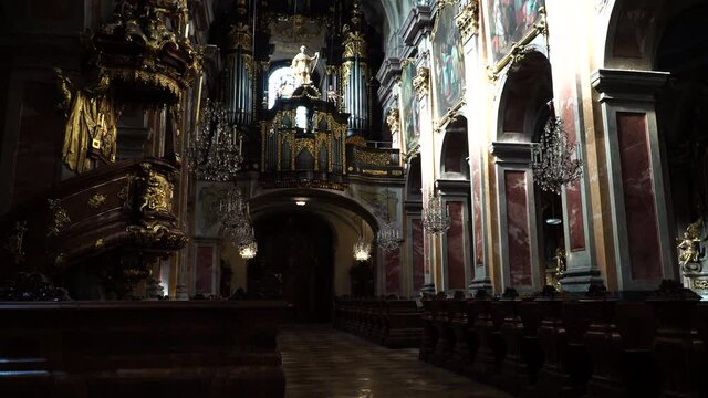 Interior View of Sankt P&ouml;lten Cathedral (Sankt Poelten), Austria