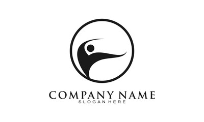 Healthy people vector logo