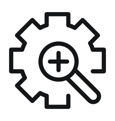 Fototapeta premium Settings Line Vector Icon