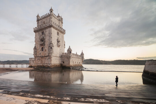 Belem tower and silhouette