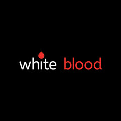 WHITE BLOOD letter logo design vector