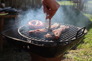 barbecue on the grill