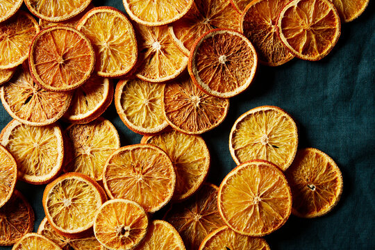 Dried Oranges Horizontal shot