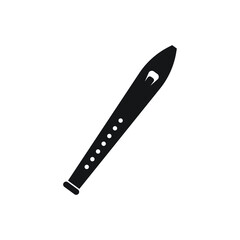 Flute icon design. vector illustration