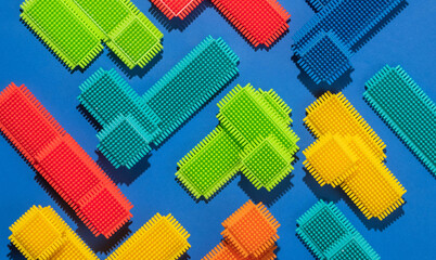 Colorful Abstract Blocks /architectural model of buildings / fragments